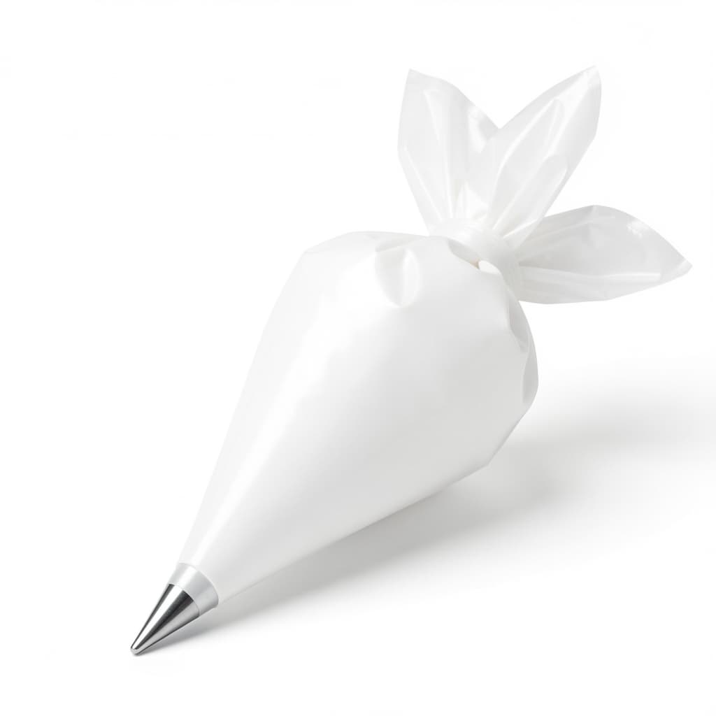 Piping bag with star tip