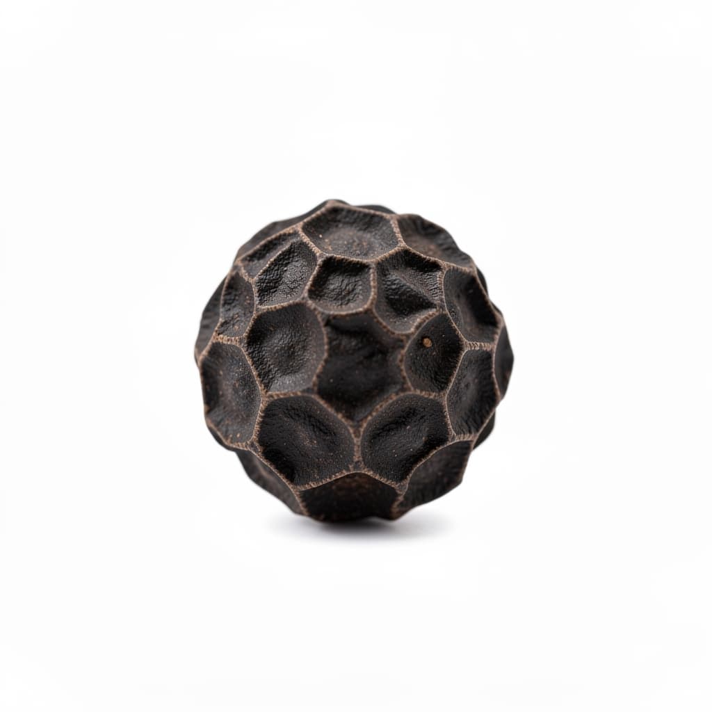 Whole black peppercorns