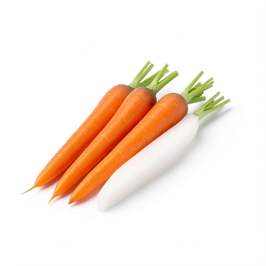 Pickled carrots and daikon