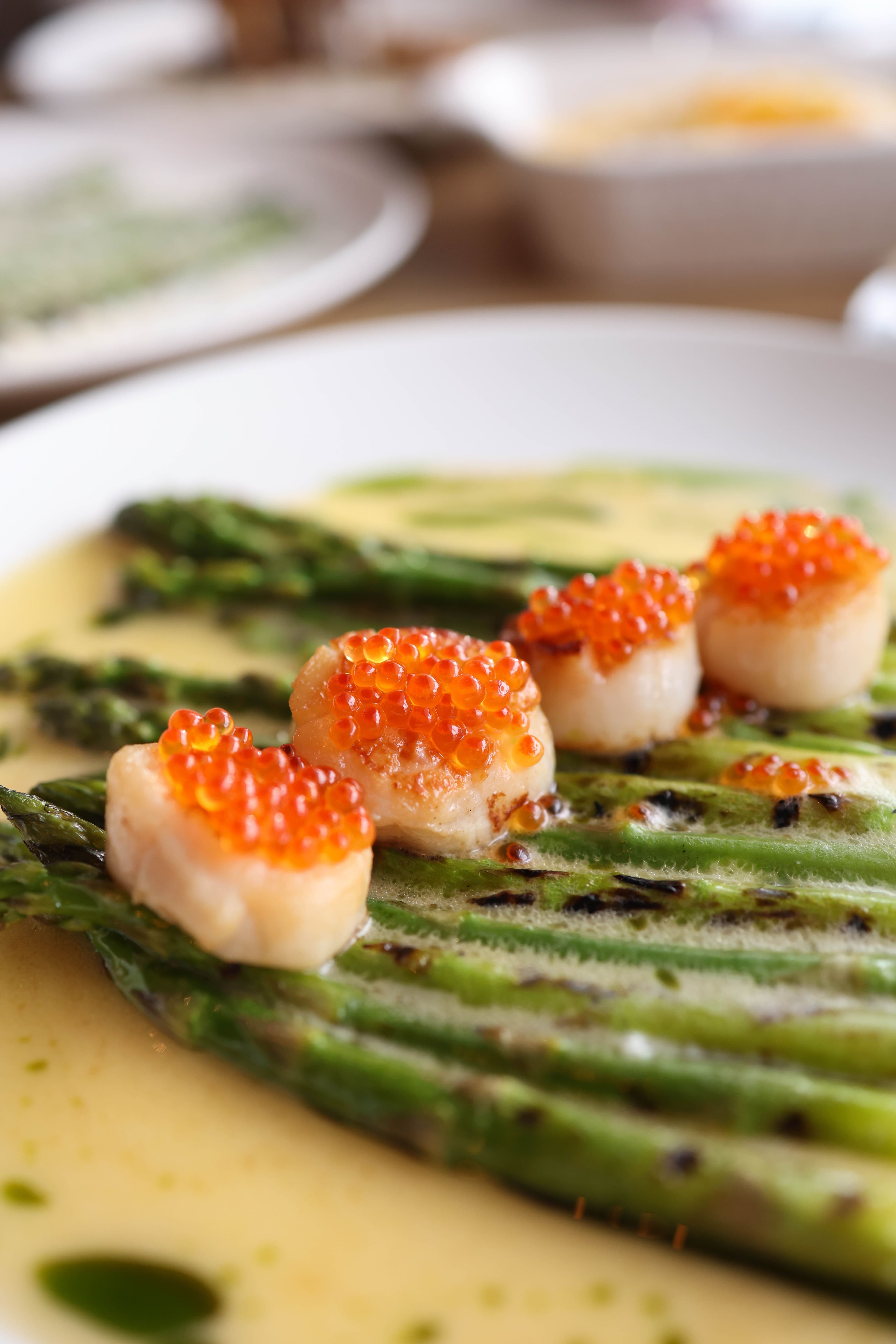 Aromatic Broth of Asparagus with Caviar