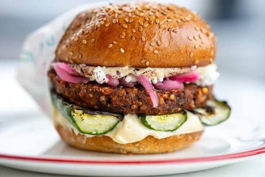 Beet and Quinoa Burger
