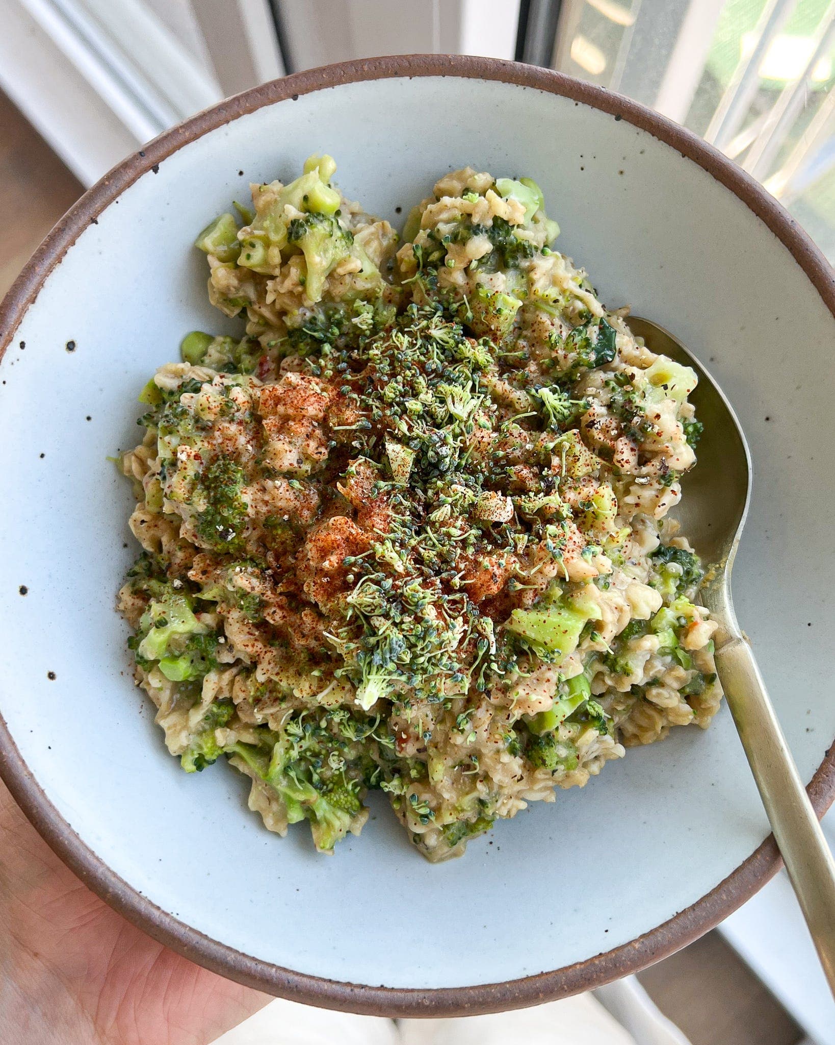 Broccoli Oatmeal Breakfast Casserole
