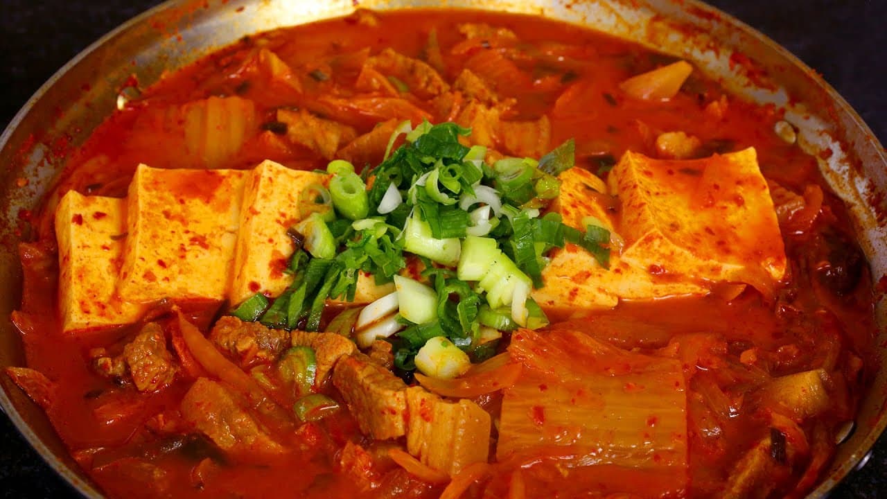 Cabbage Soup with Kimchi