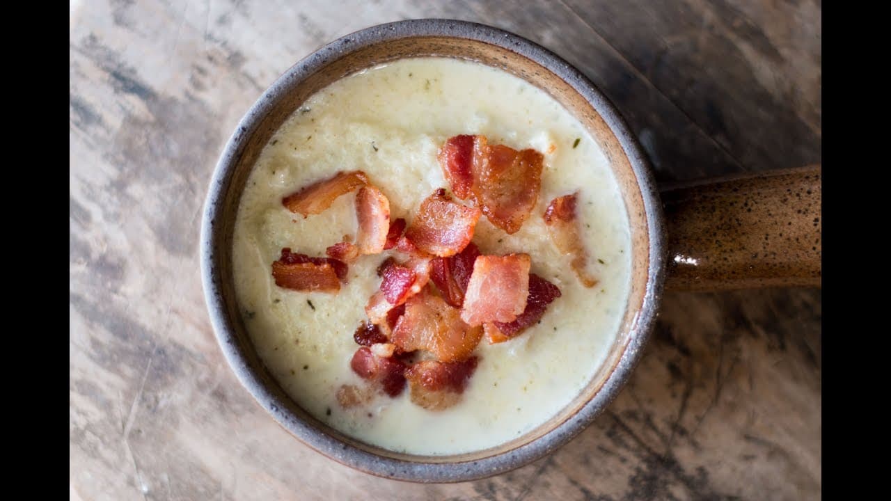 Cauliflower Soup with Bacon