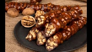 Cevizli Sucuk (Walnut Grape Molasses Roll)