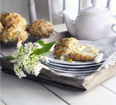 Cheesy Potato Corn Scones