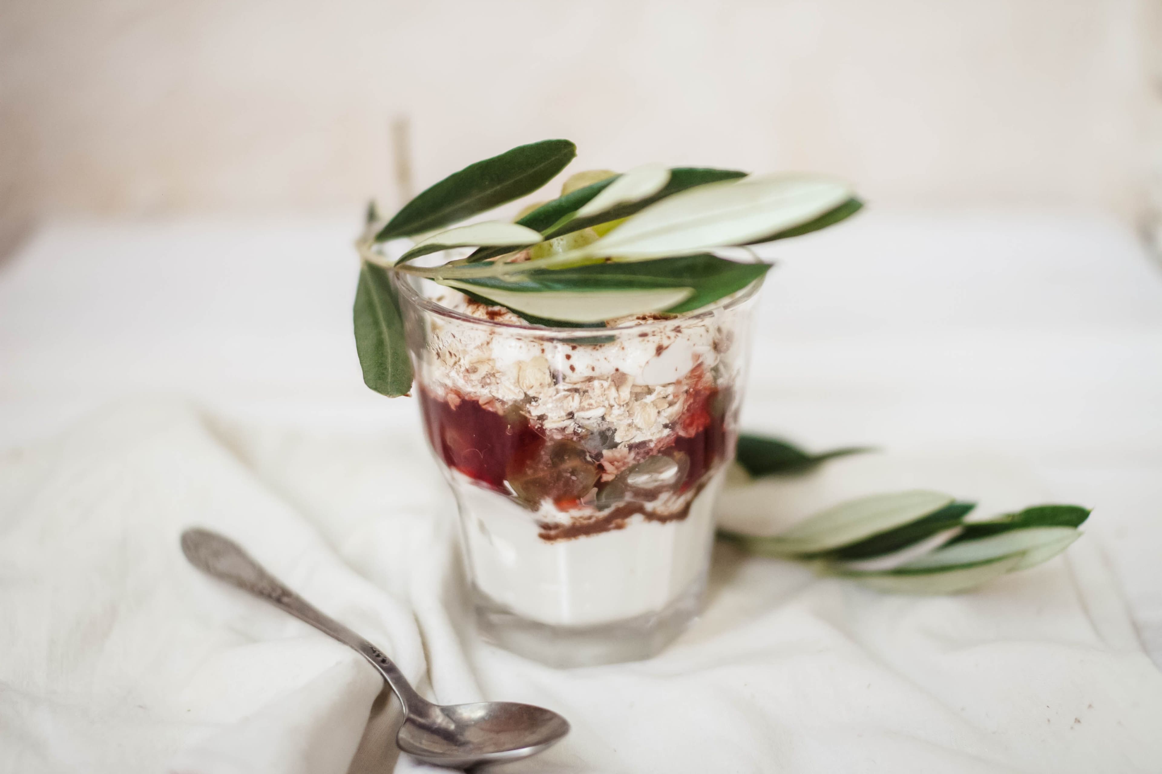 Cherries and Yogurt Parfait