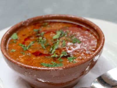 Chestnut Chorizo Soup
