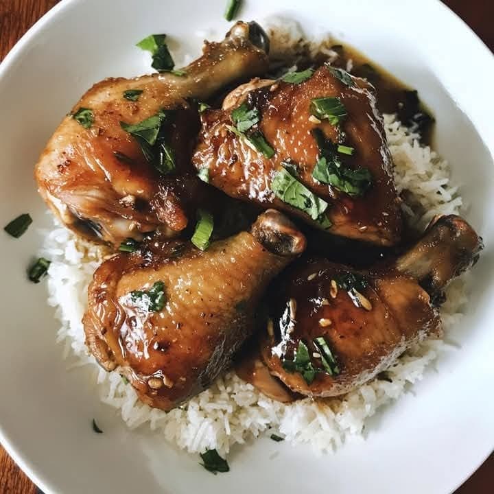 Chicken Adobo & Coconut Ginger Rice
