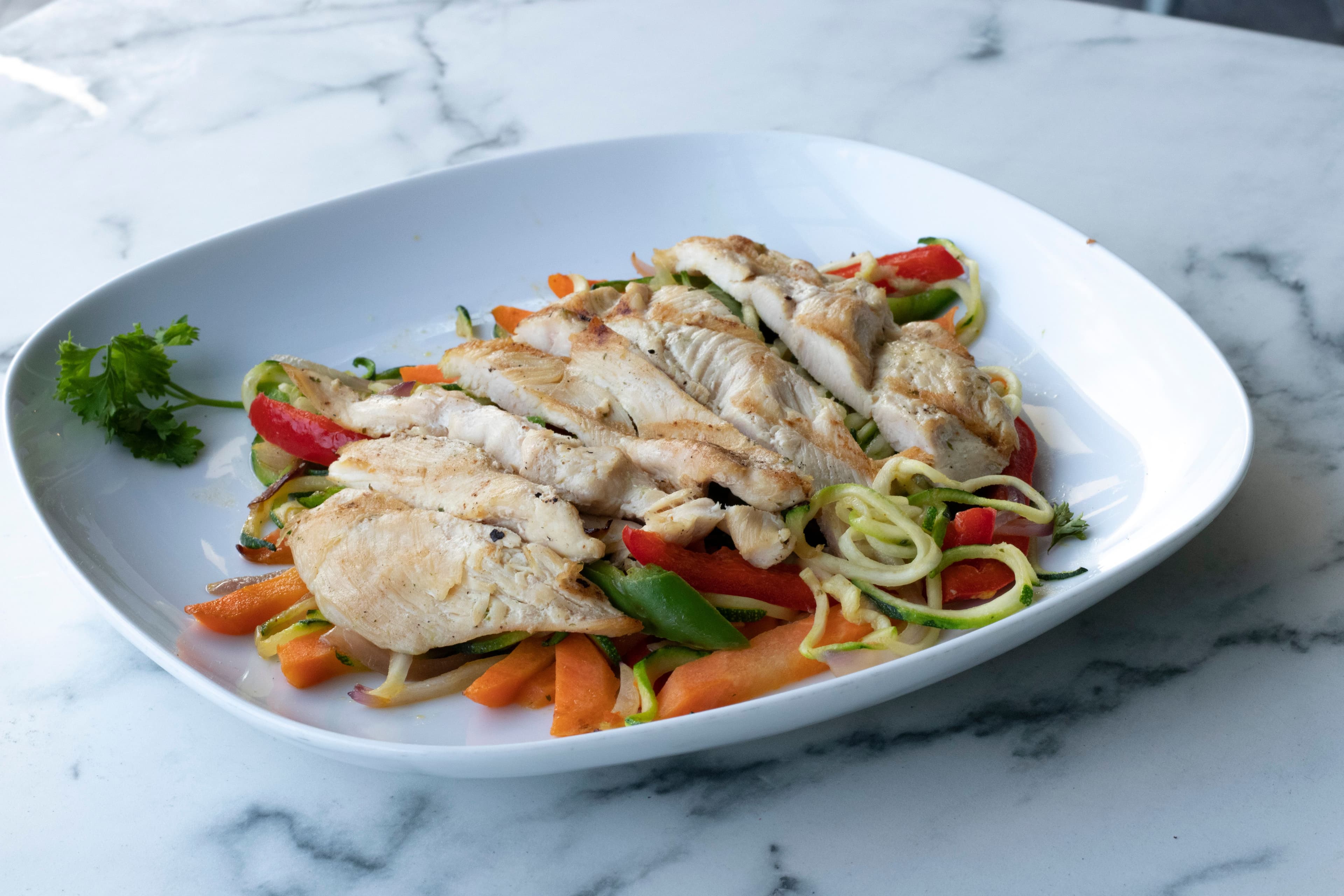 Chicken Alfredo with Zoodles