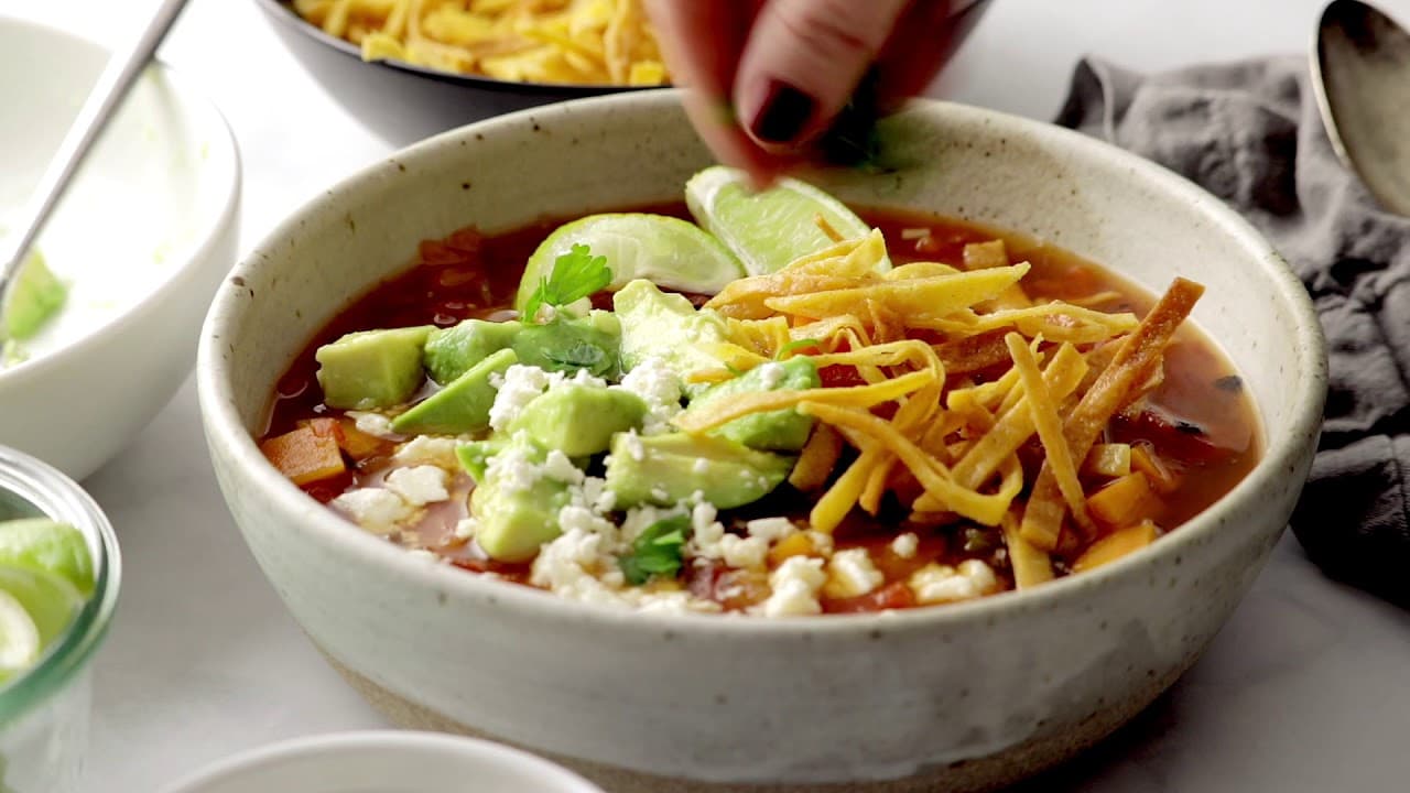 Chicken and Sweet Potato Tortilla Soup