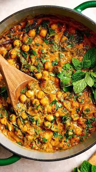 Chickpea Curry (Low Fat)