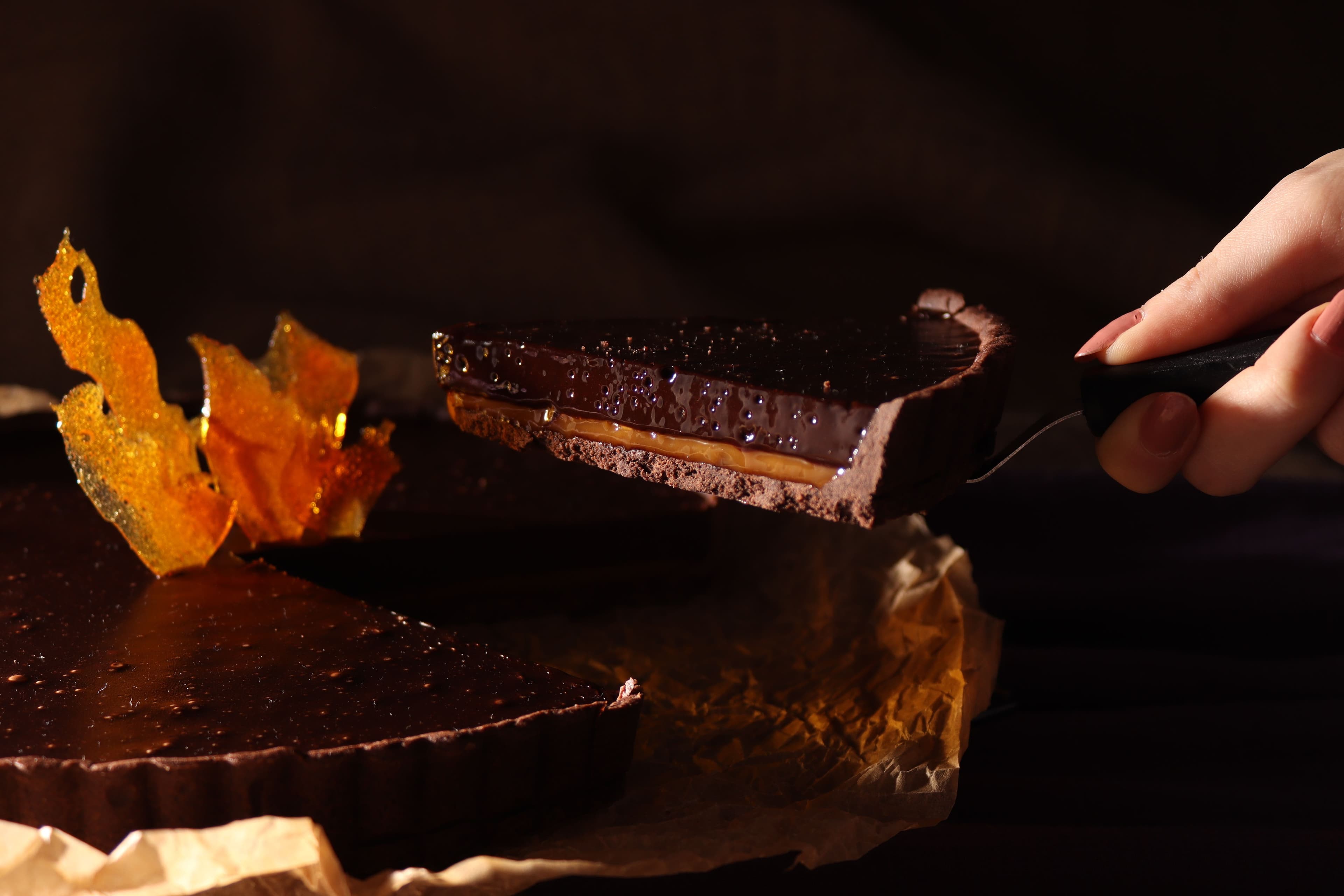 Choco-Caramel Tart (French)