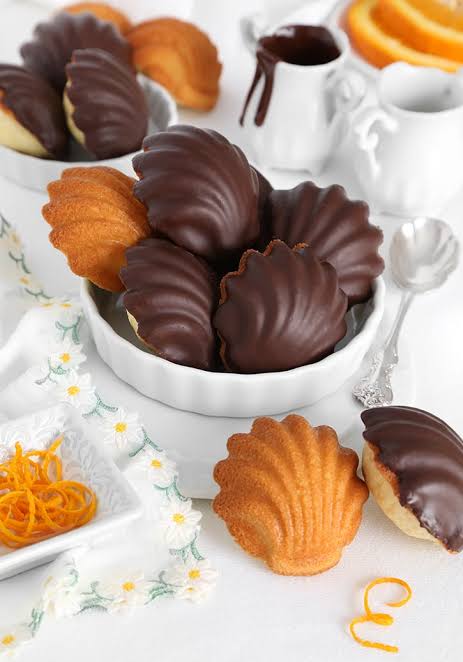 Chocolate Orange Madeleines