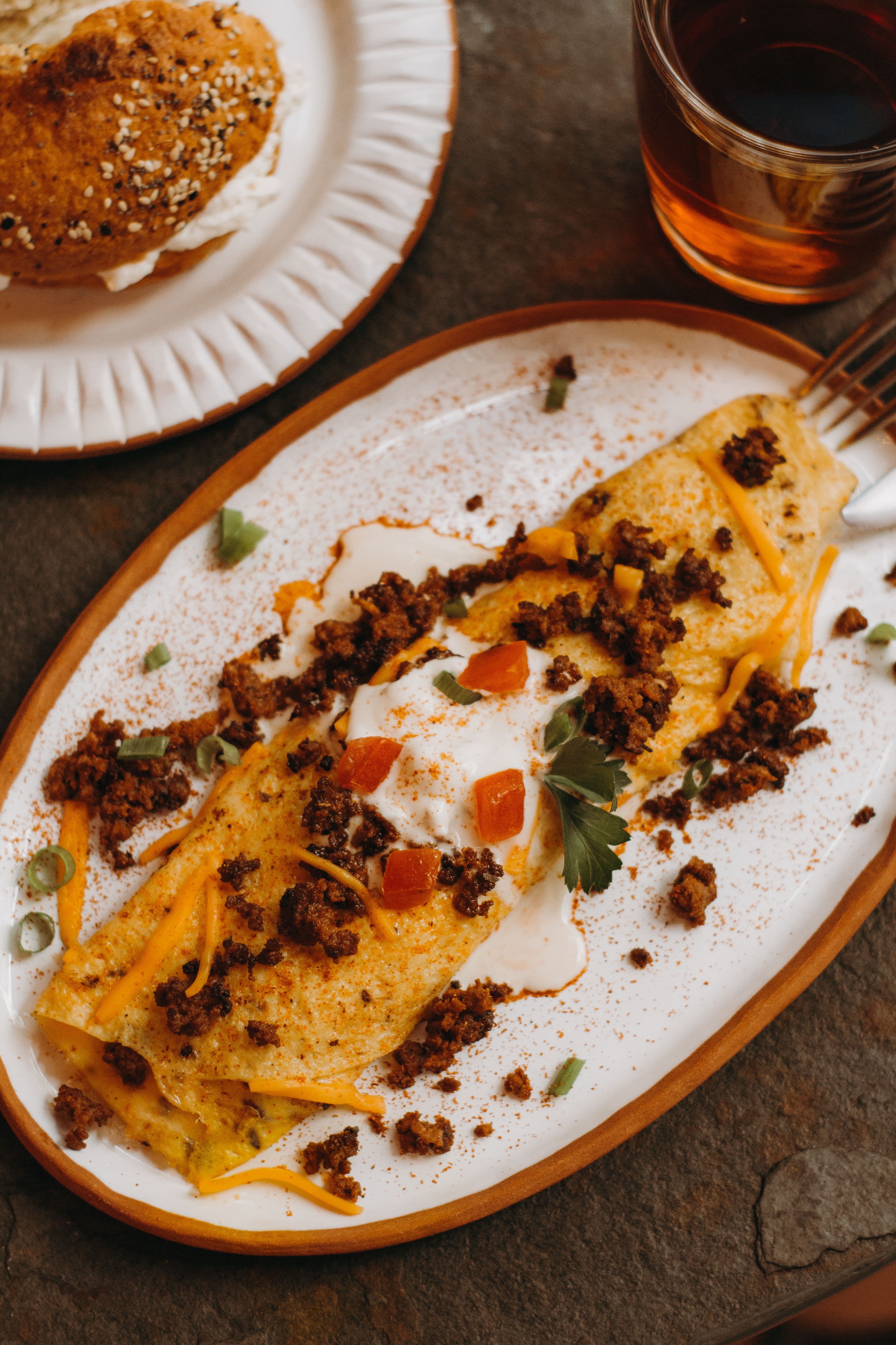Chorizo and egg bake