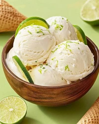 Coconut lime ice cream