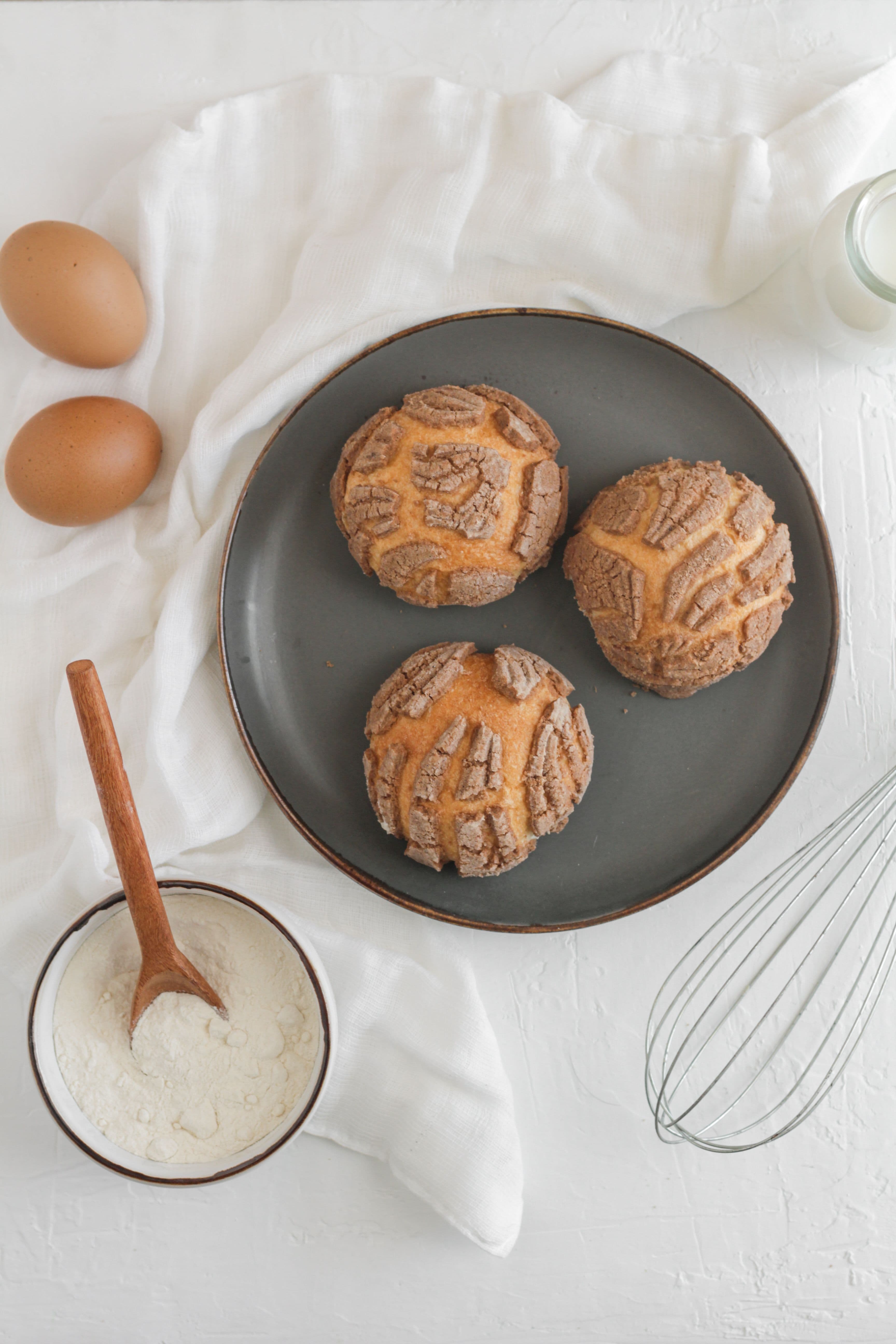 Conchas (Mexican Sweet Bread)