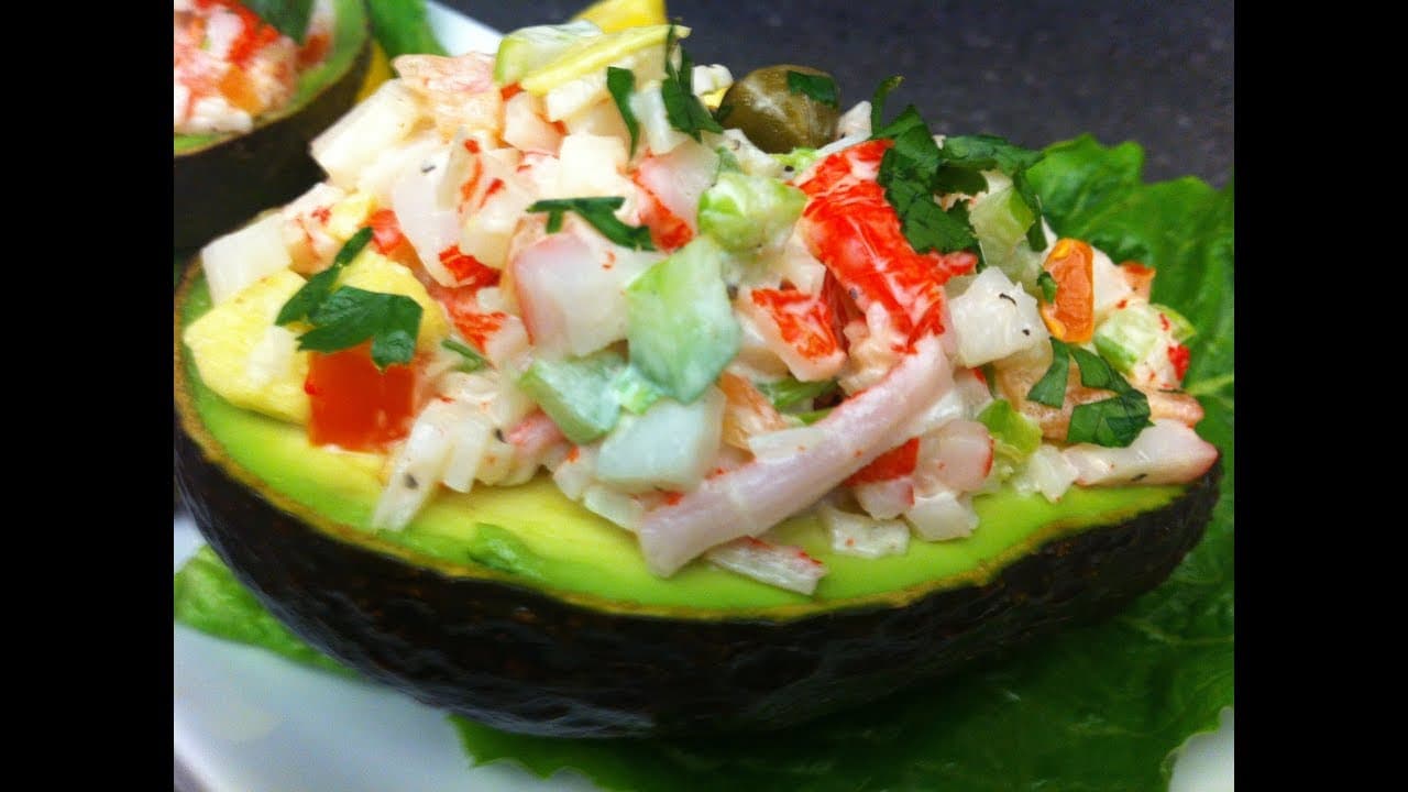 Crab Salad in Avocado Boats