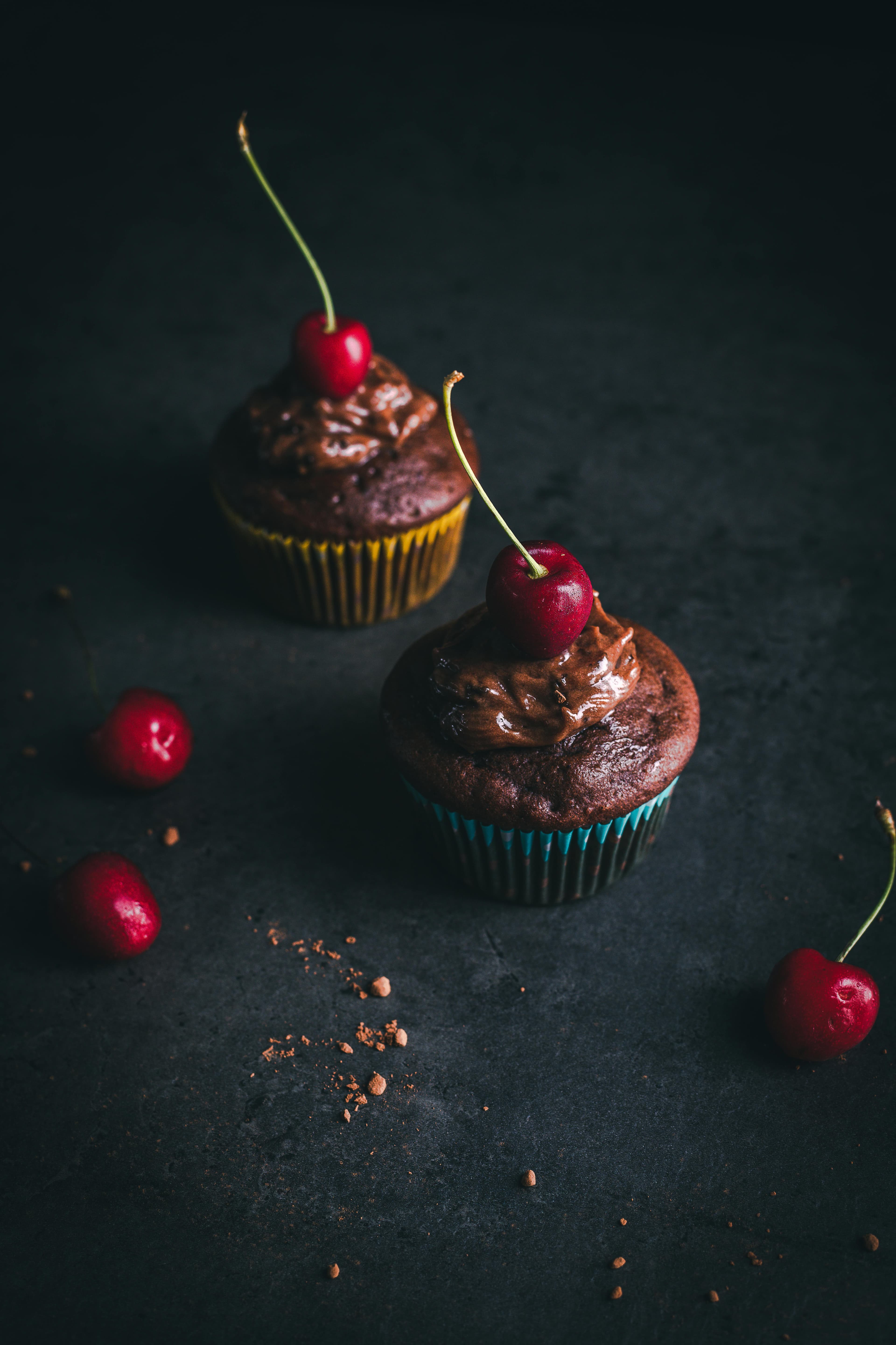 Cupcake Cerises Amaretto