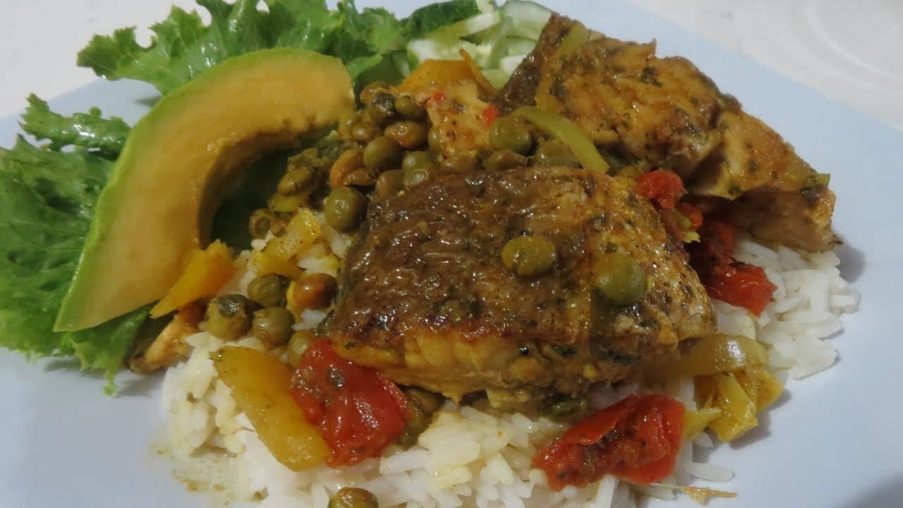 Curry Fish with Peas