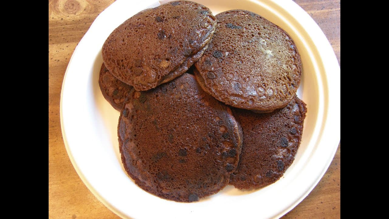 Double Chocolate Milo Pancakes