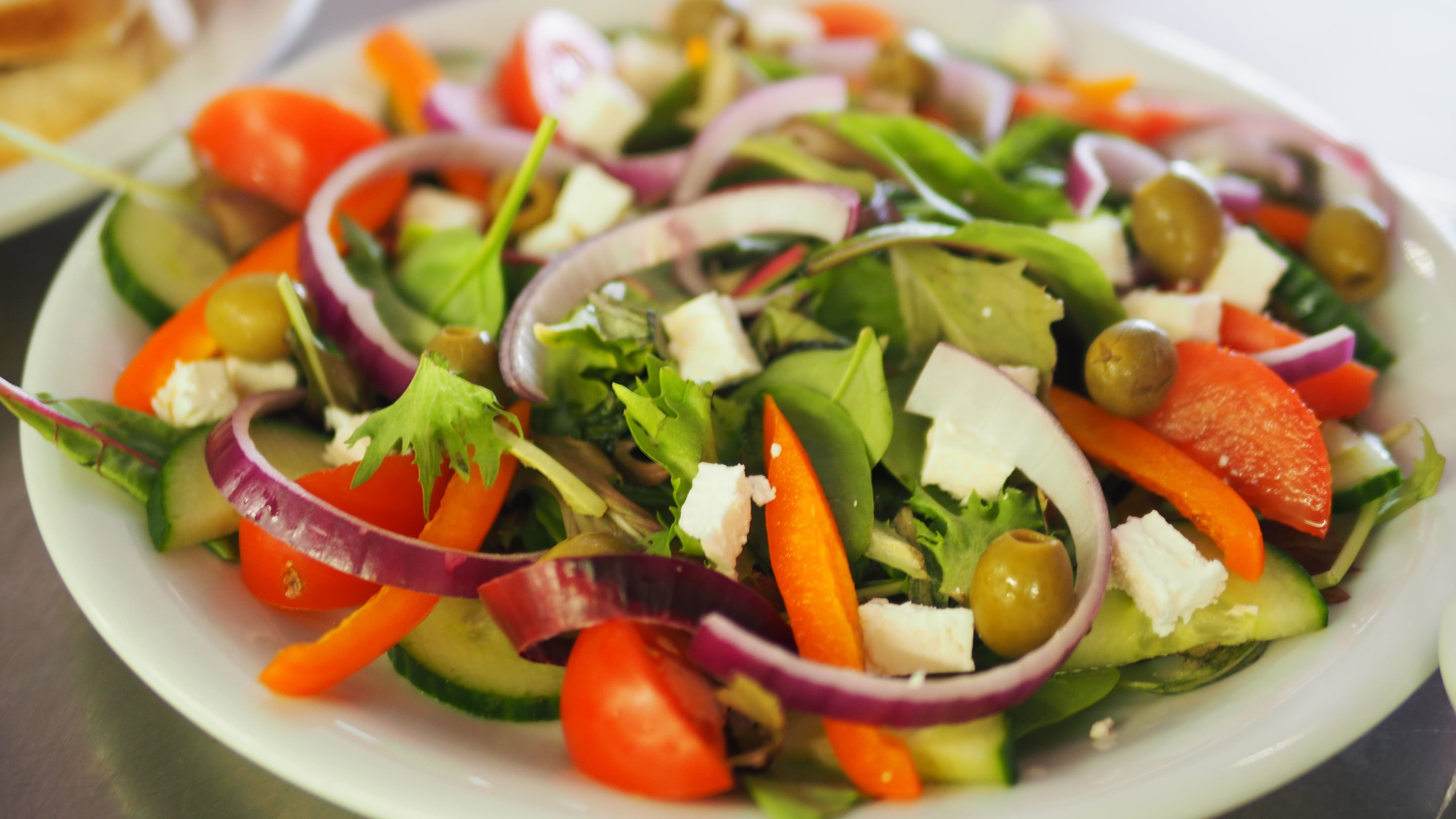 Farro Salad with Feta and Vegetables