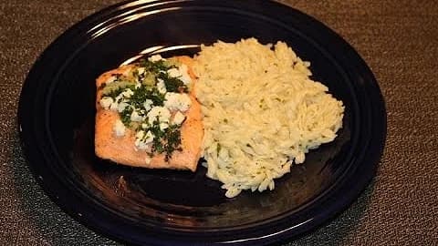 Feta Encrusted Salmon