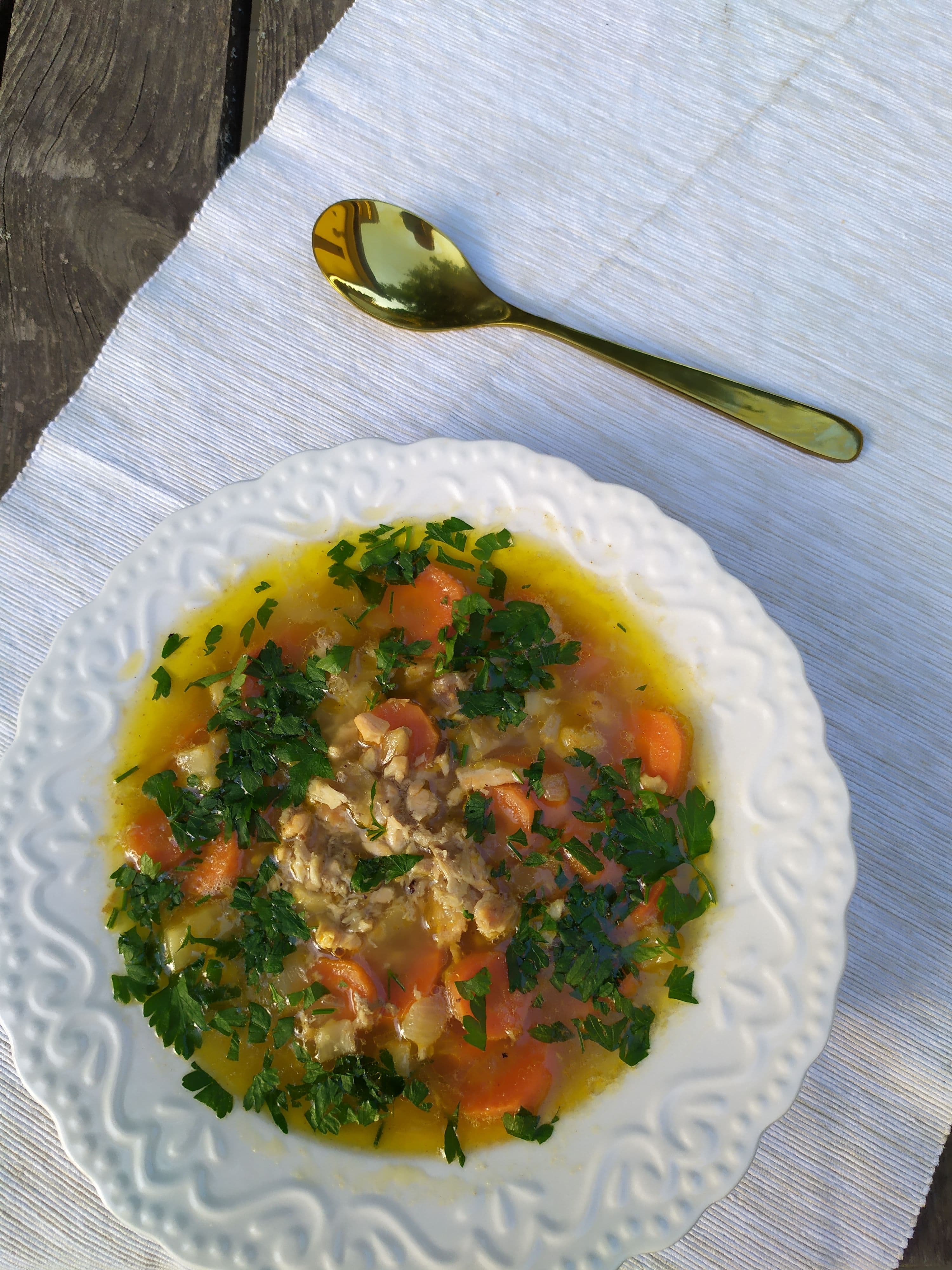 Freekeh Soup with Chicken