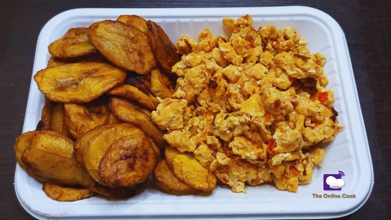 Fried Plantain with Egg
