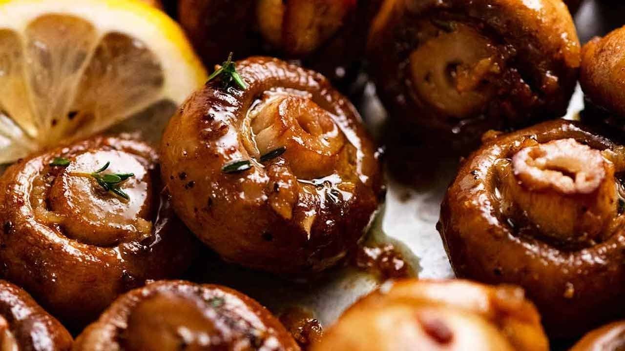 Garlicky Roasted Mushrooms