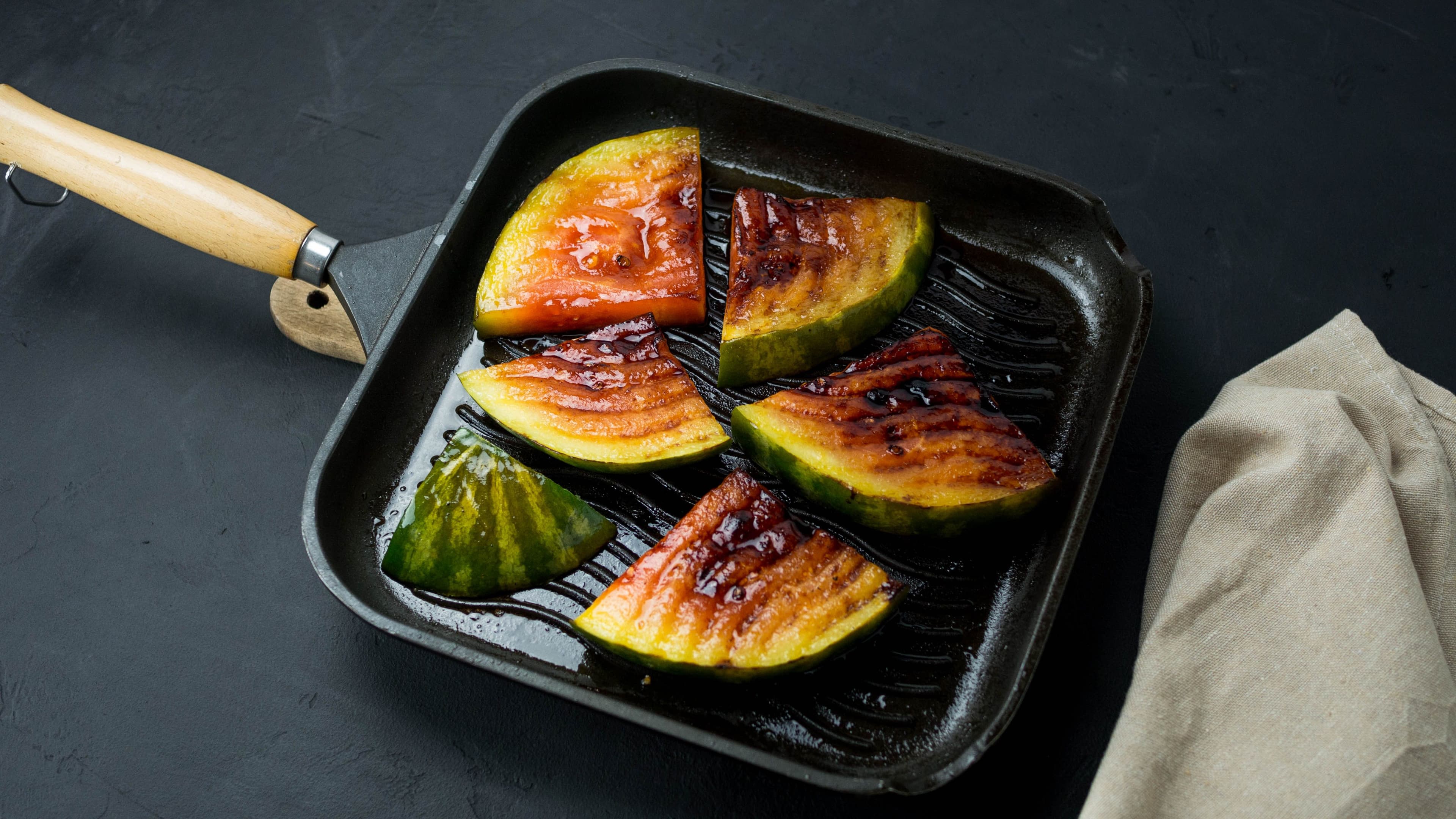 Grilled Halloumi with Watermelon