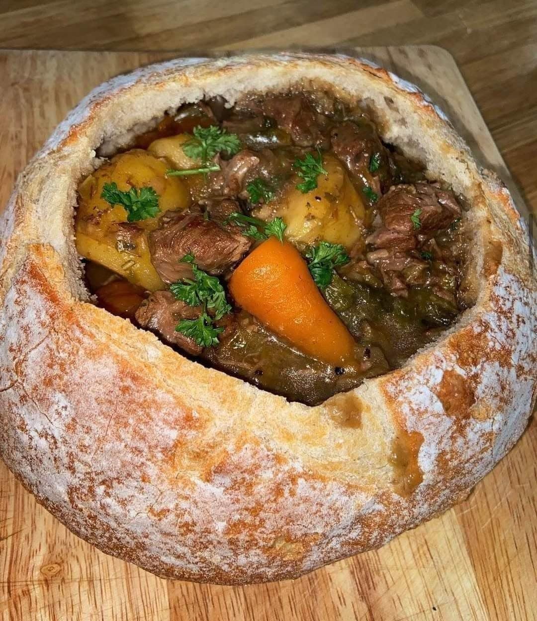 Gursan (Bread Pieces in Meat Stew)