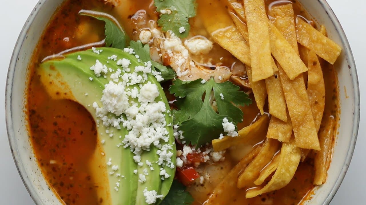 Hearty Chicken Tortilla Soup