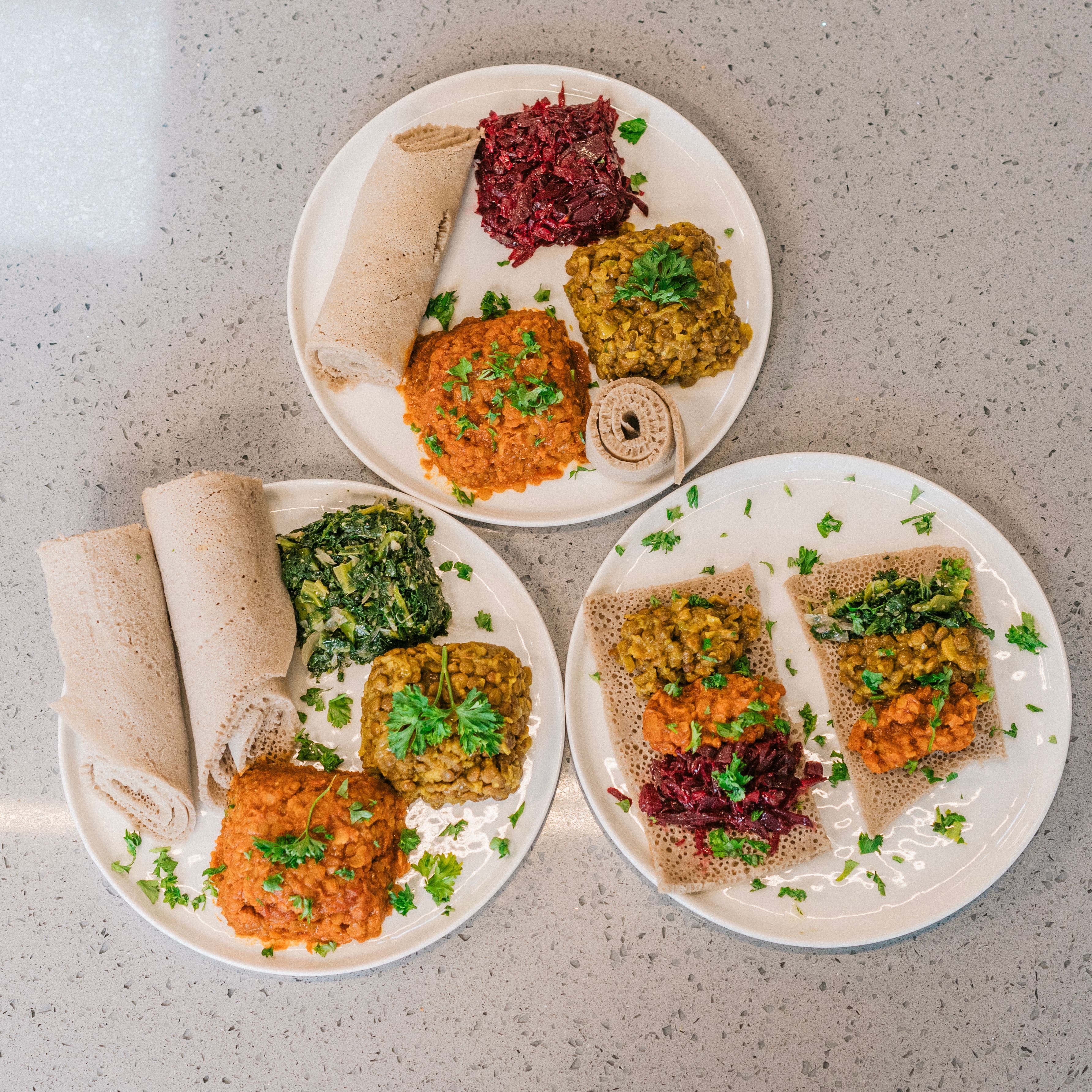 Injera with Tibs
