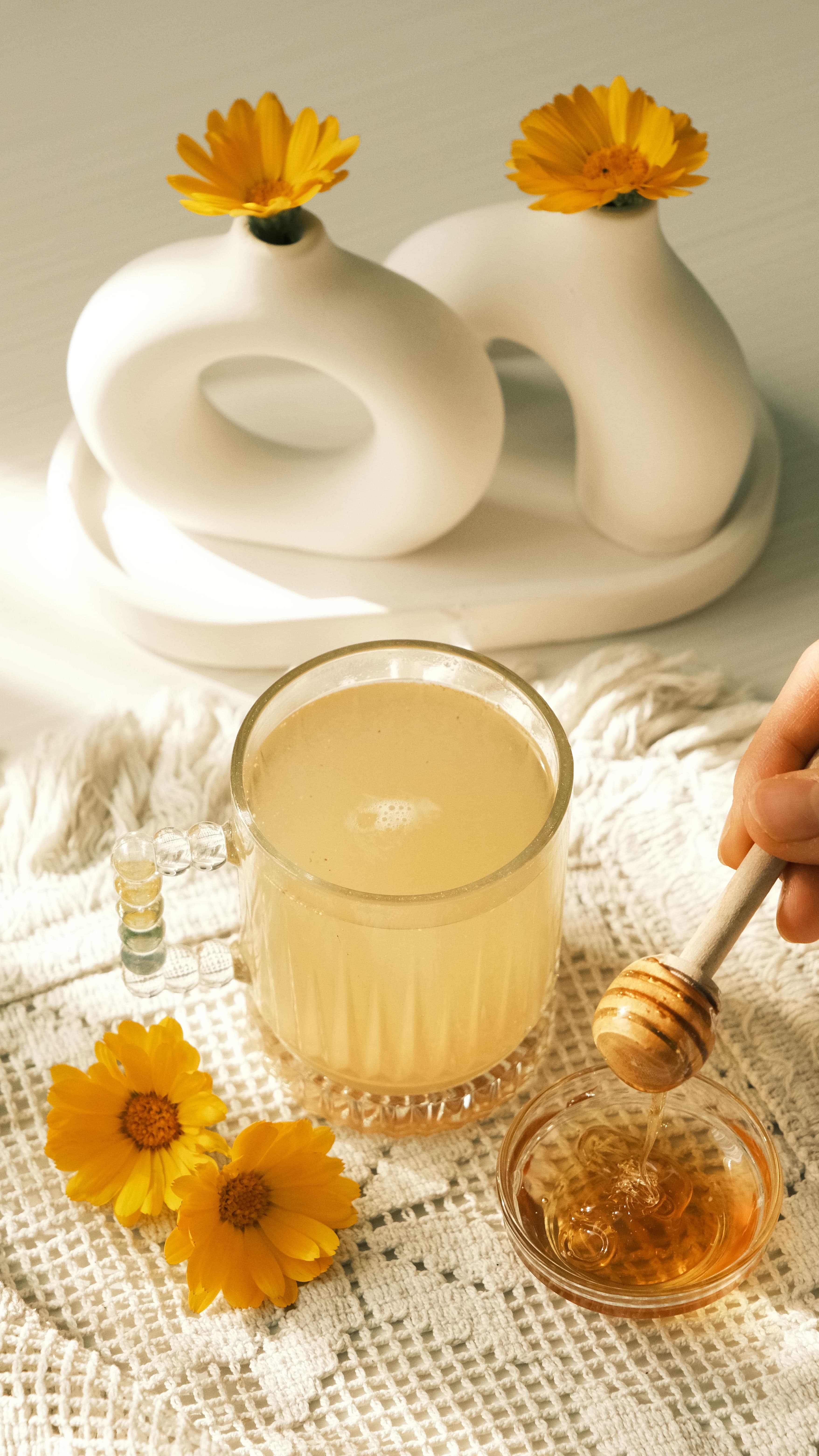 Lemon Ginger Honey Tea