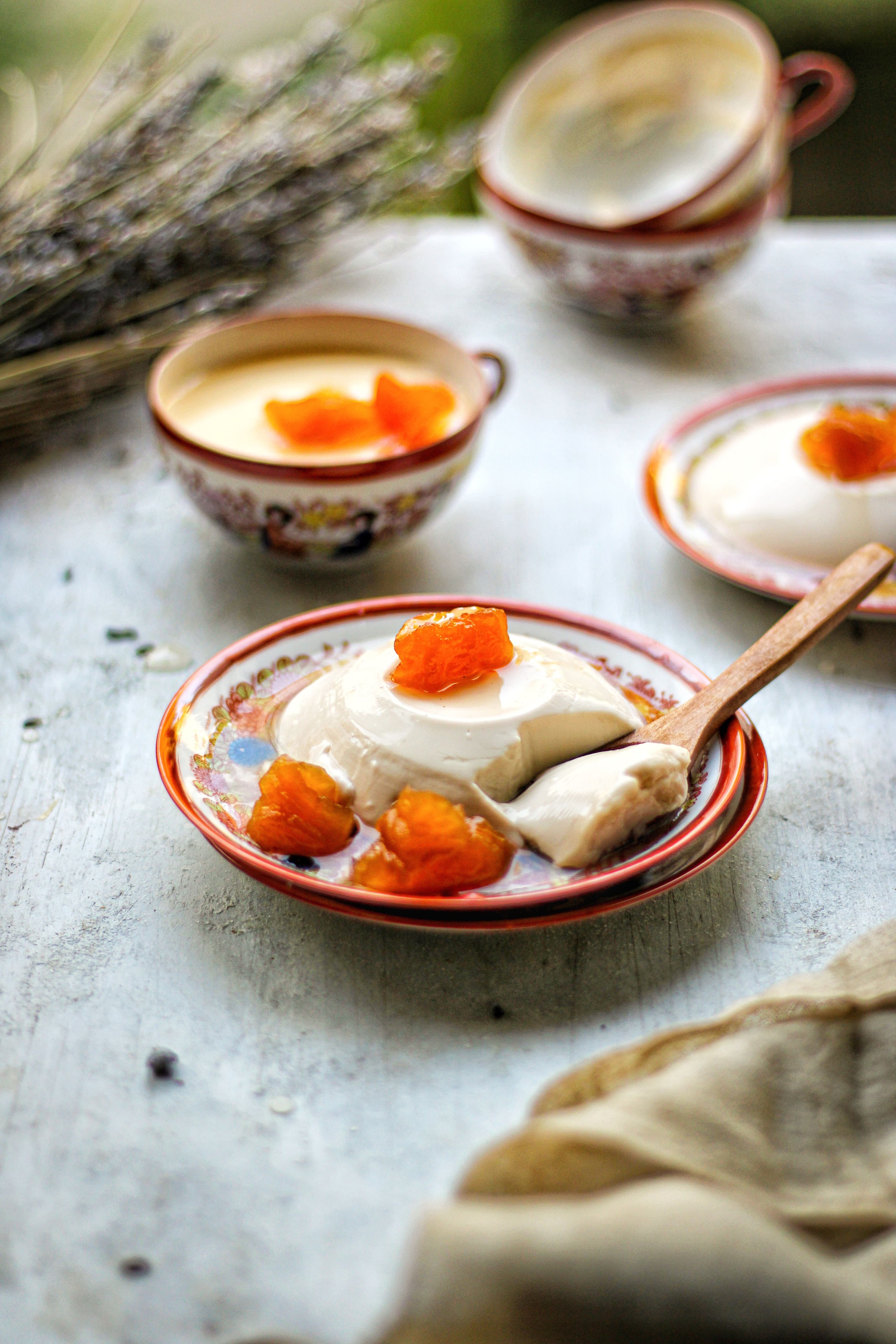 Lychee Rose Panna Cotta