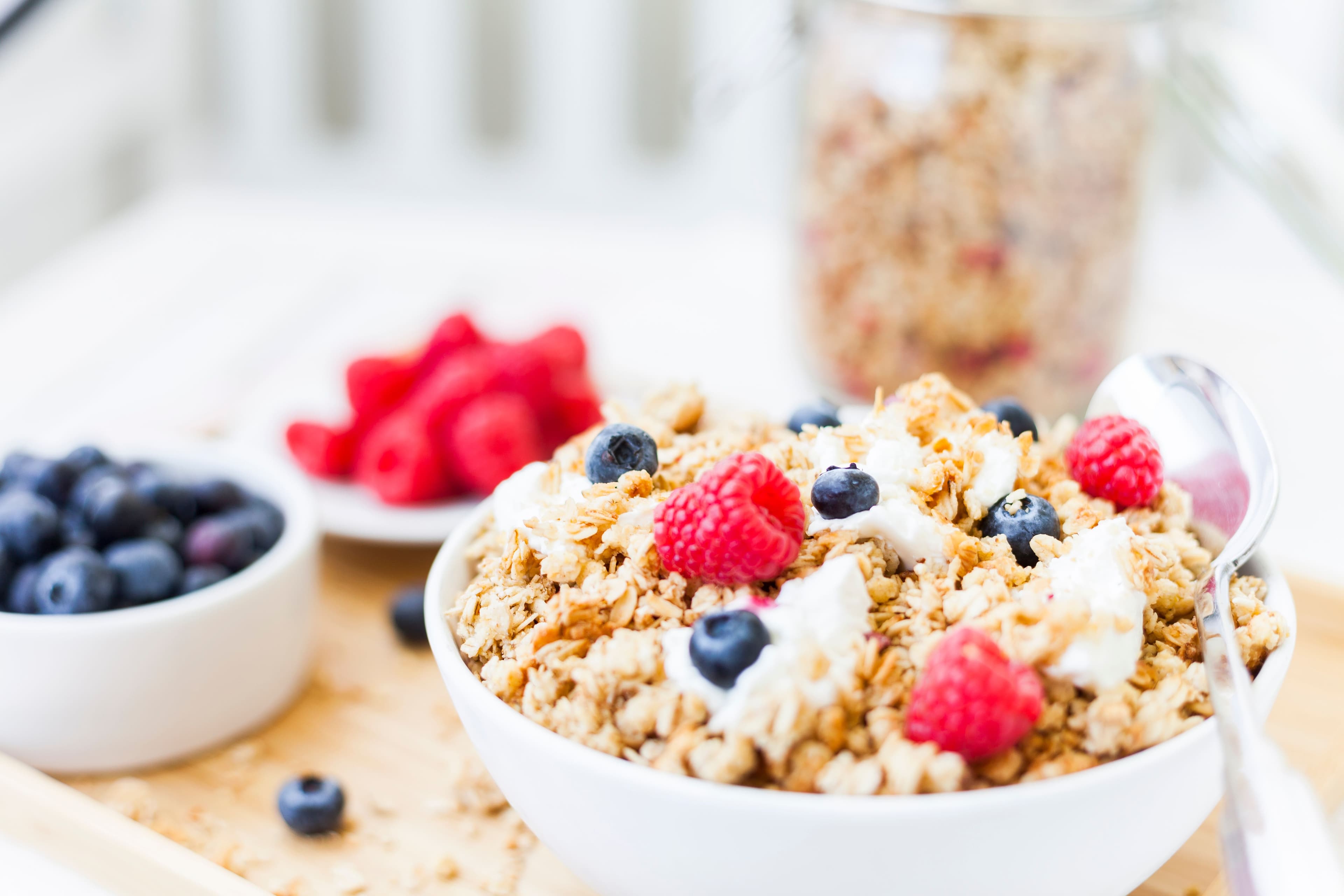 Maple Granola with Fresh Fruit