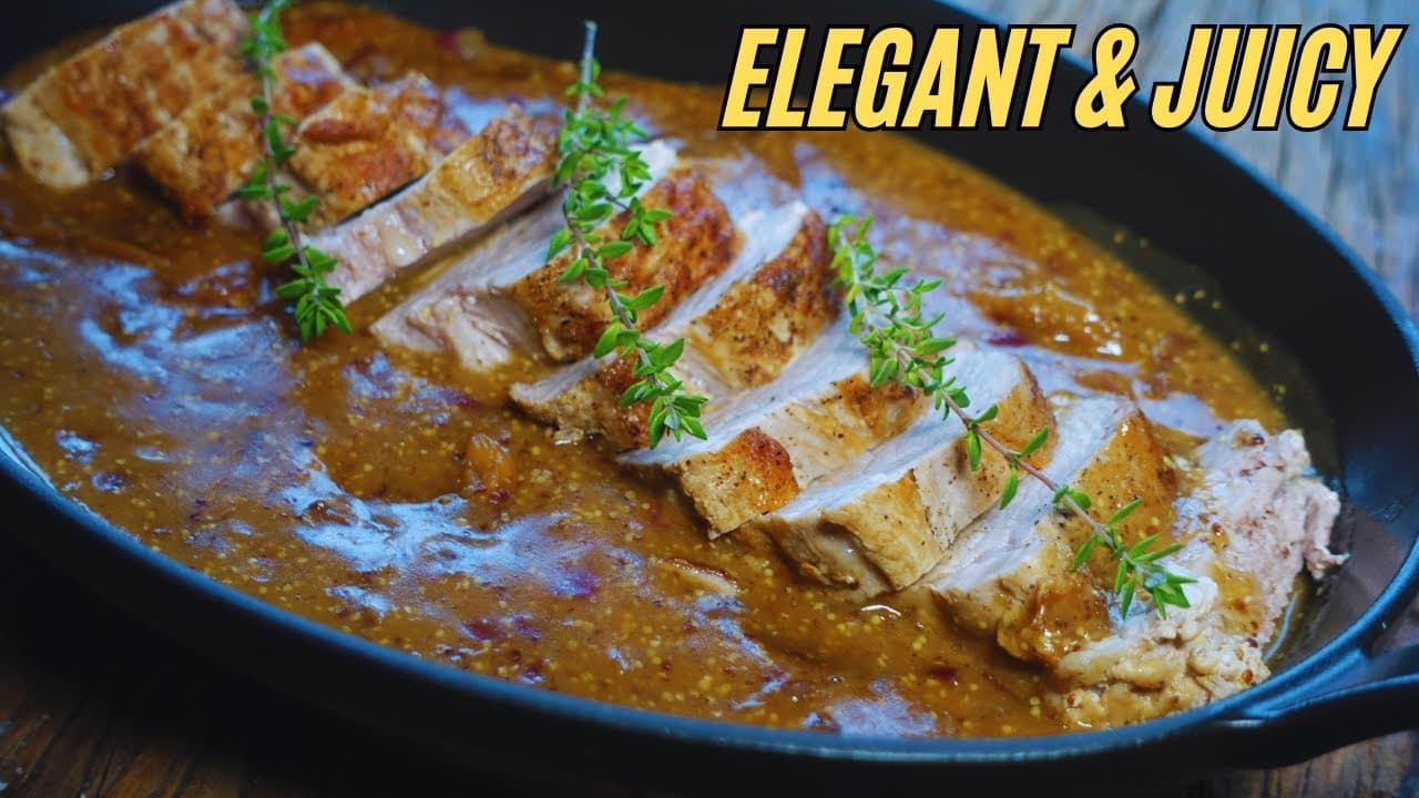 Marsala Stuffed Pork Tenderloin