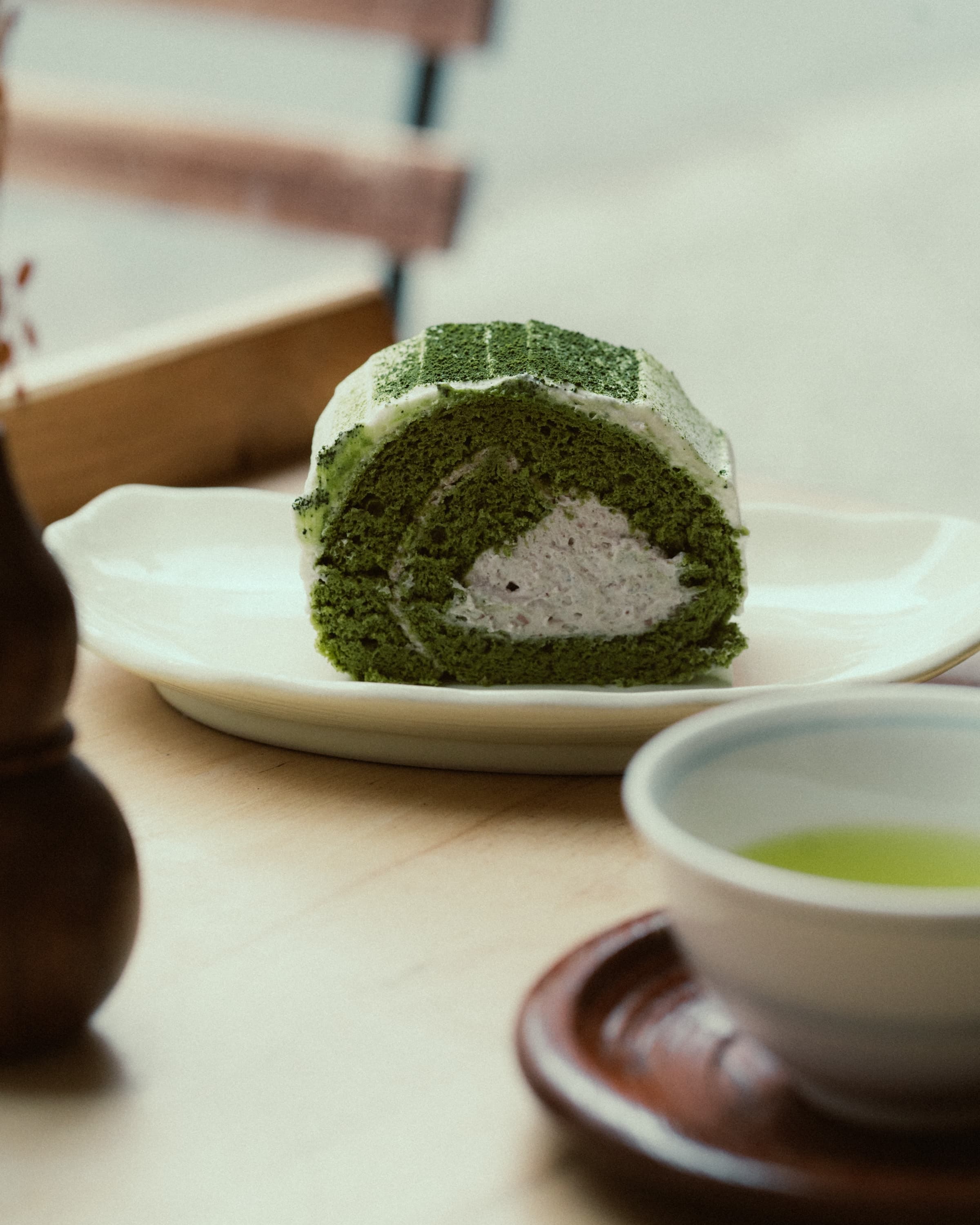 Matcha Azuki Roll Cake