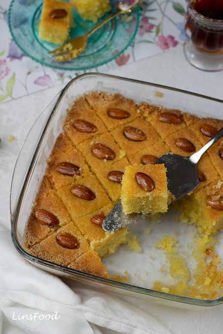 Mediterranean semolina cake
