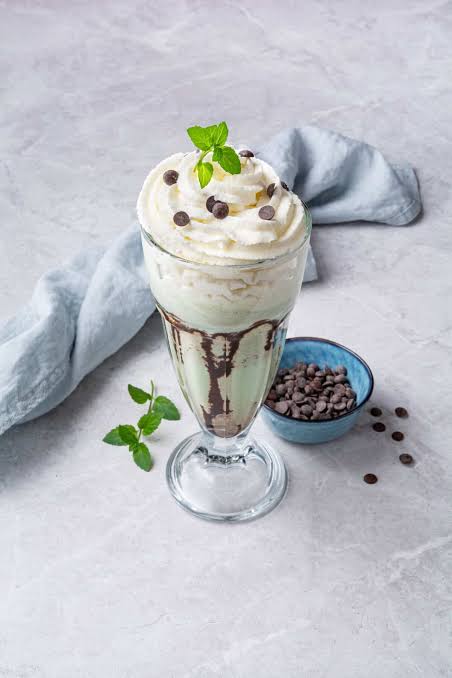 Mint Chocolate Chip Milkshake