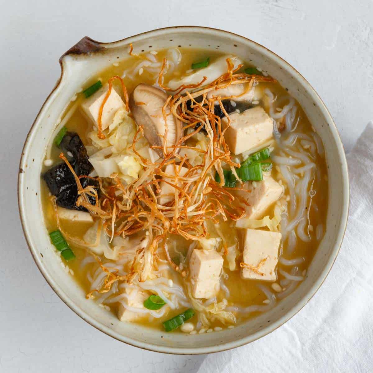 Miso, Fish and Rice Stick Soup