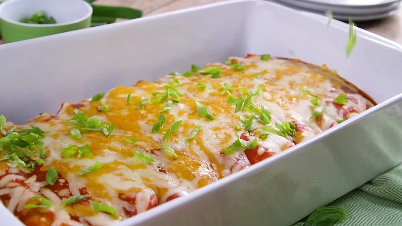 Mixed Bean Vegetarian Enchilada