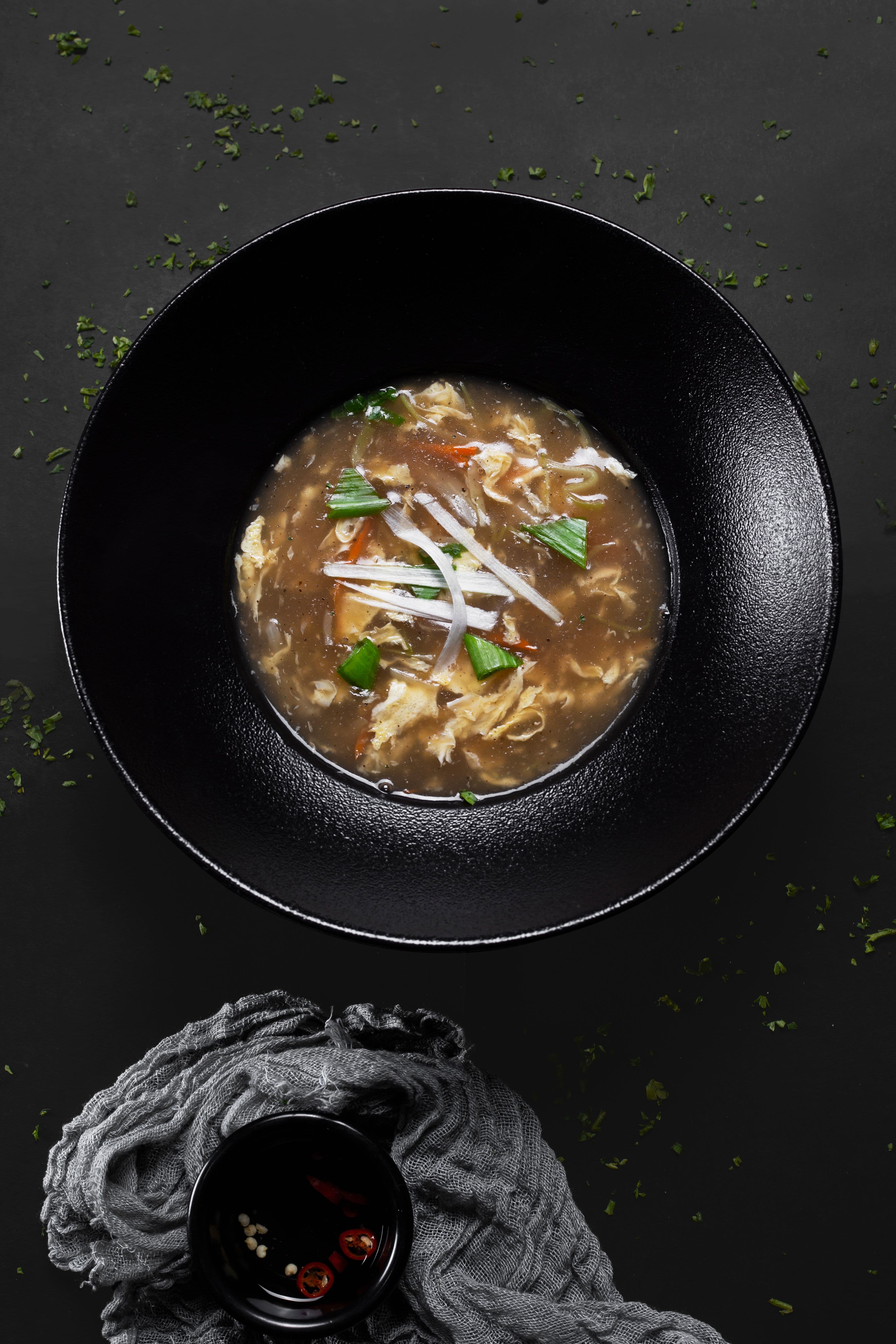 Mushroom Scallion Soup