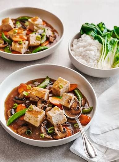 Mushroom Tofu Stew