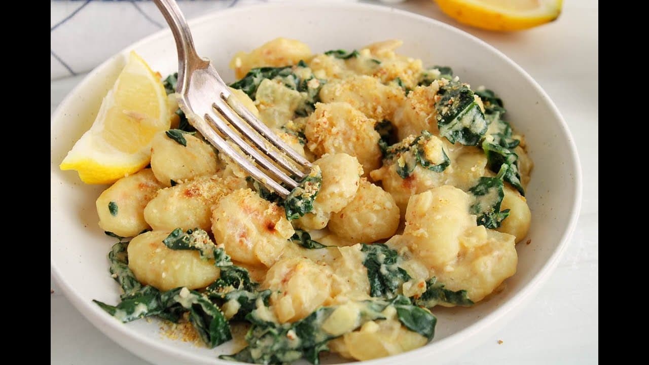 Mushroom and Kale Gnocchi