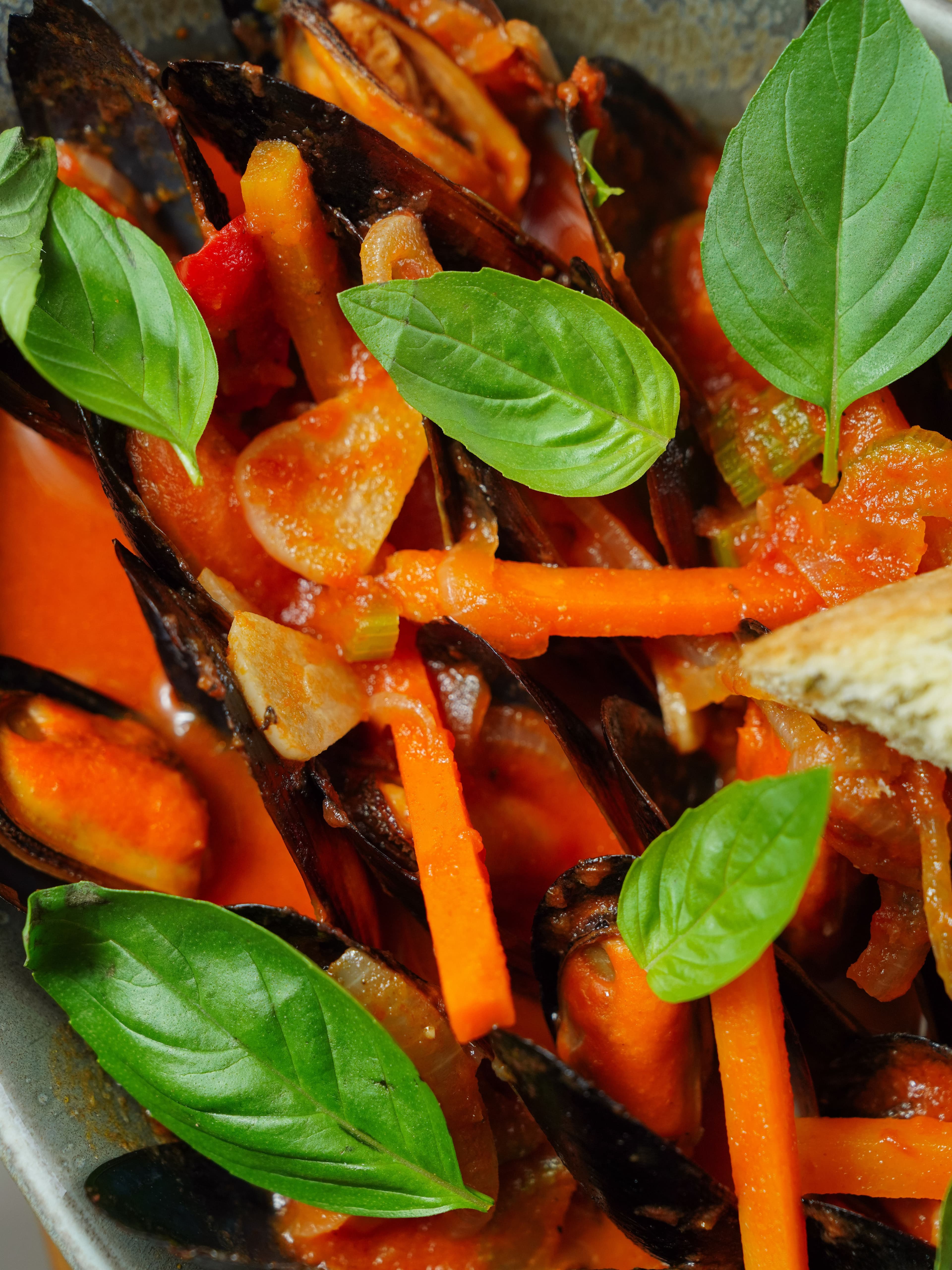 Mussels with Tomatoes and Fennel
