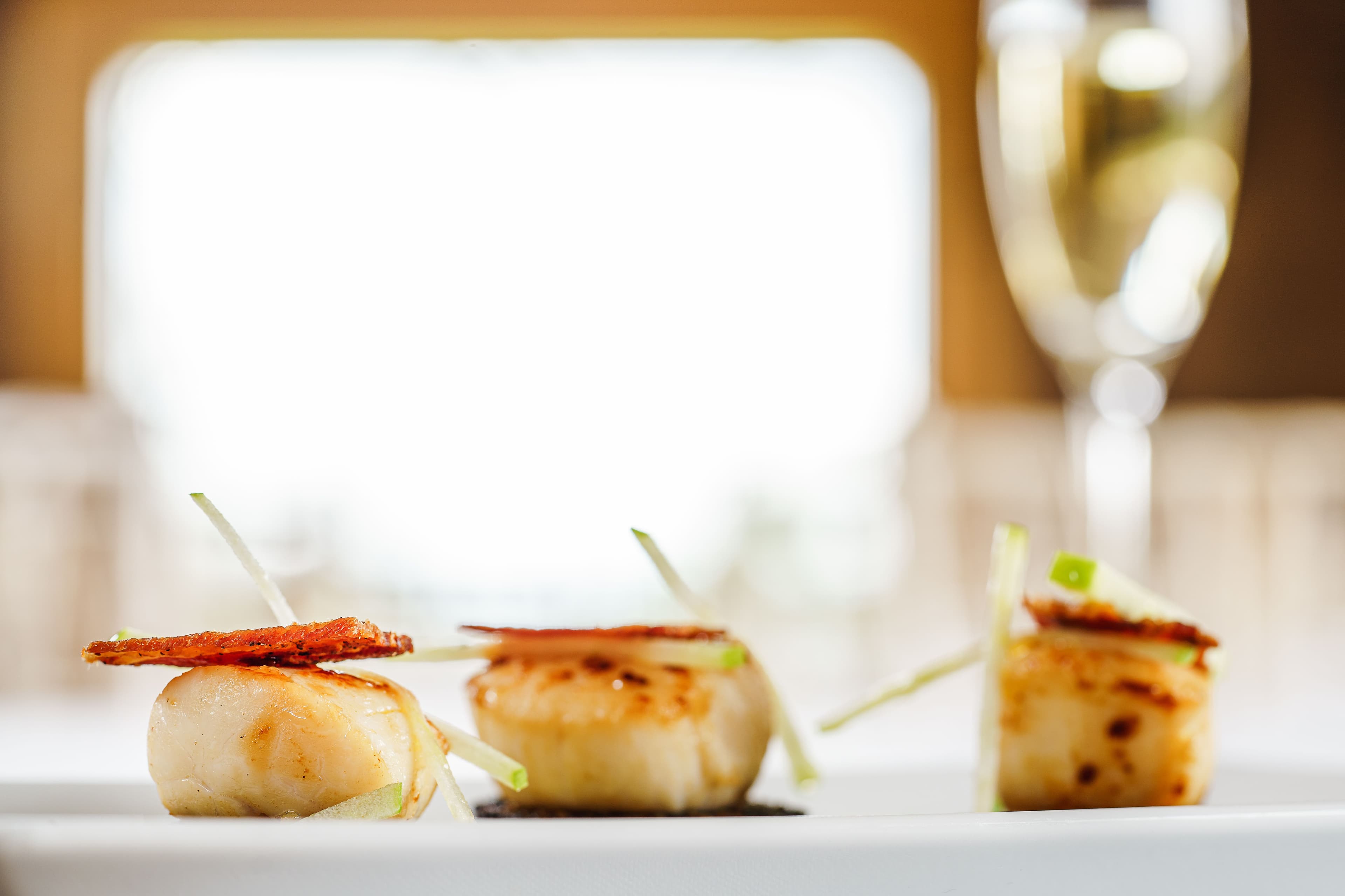 Nut-Crusted Baked Scallops