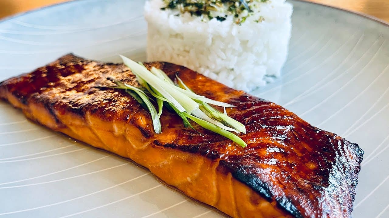 Oven Baked Salmon in Brown Miso
