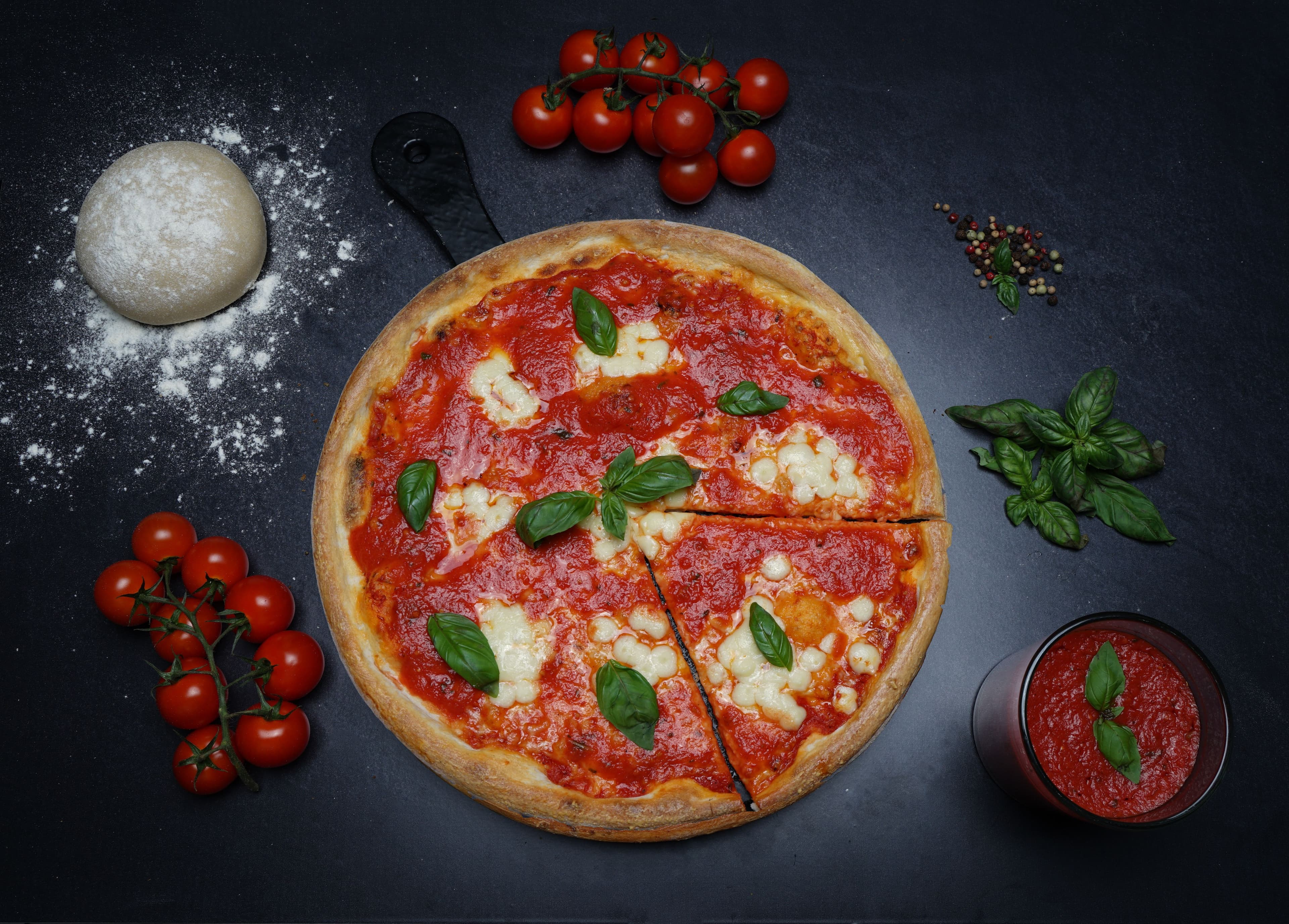 Pizza Margherita before analysis